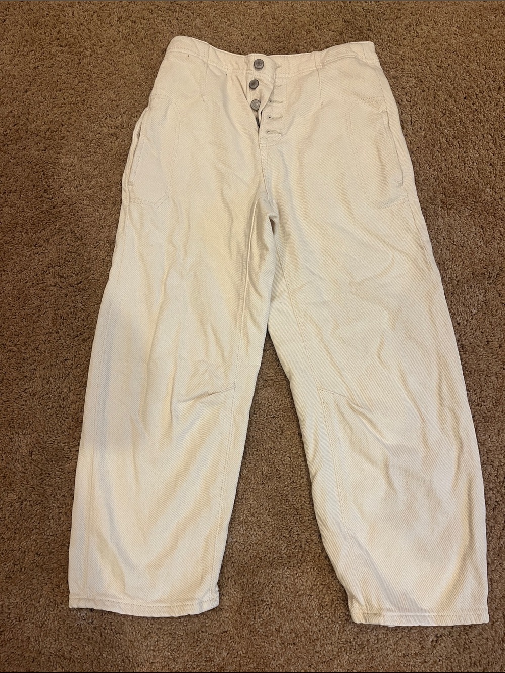 We The Free Women's Osaka Button-Fly Pants in Cream
